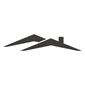 Roof Glyph Icon Isolated On White Background Vector Illustration Roof Glyph Icon Isolated On White Background Vector Illustration